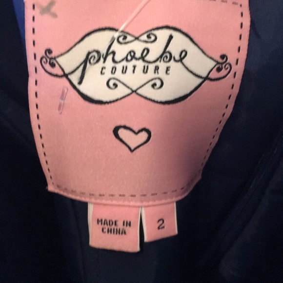 Blue Strapless Cocktail Dress - Picture 3 of 10